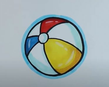 How To Draw A Beach Ball Step by Step