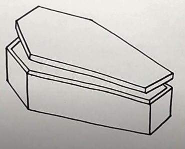 How To Draw A Coffin Step by Step