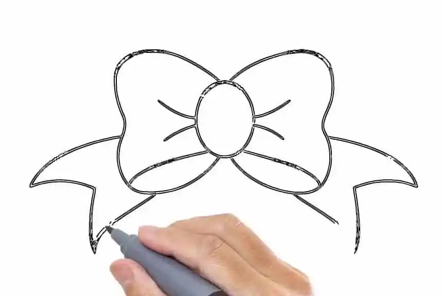 How To Draw A Hair Bow