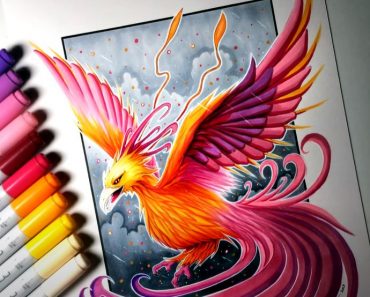 How To Draw A Phoenix Bird Step by Step