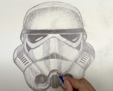 How To Draw A Stormtrooper Helmet Step by Step