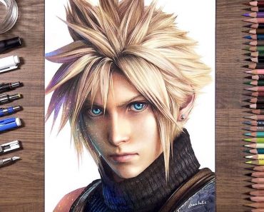 How To Draw Cloud Strife from Final Fantasy VII