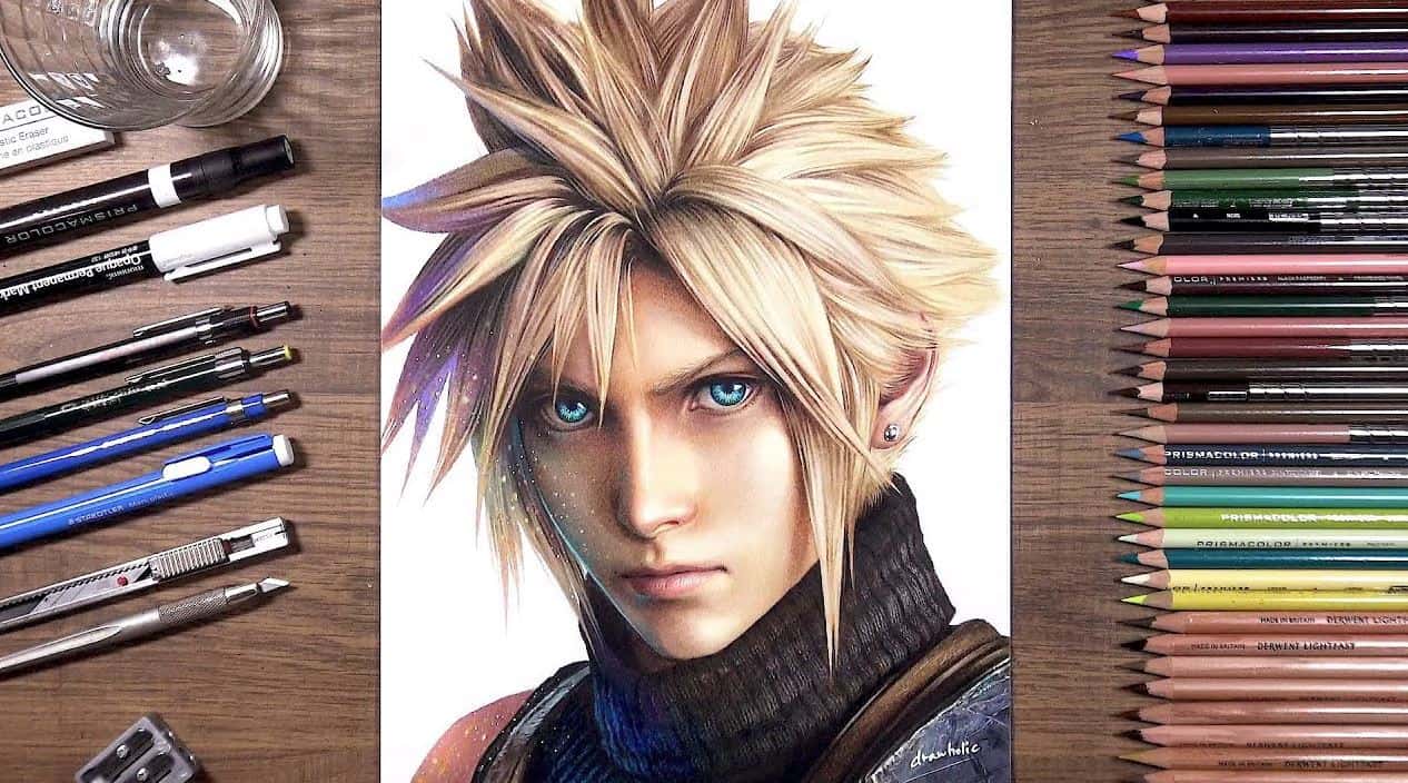 How To Draw Cloud Strife from Final Fantasy VII