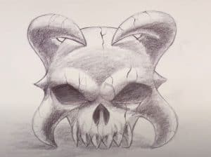 How To Draw Demon Skulls