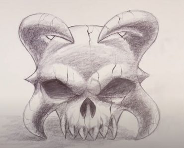 How To Draw Demon Skulls Step by Step
