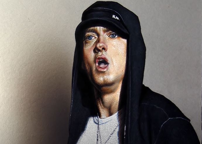 How To Draw Eminem with Pencil