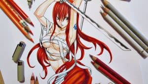 How To Draw Erza Scarlet from Fairy Tail