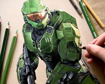 How To Draw Master Chief Step by Step
