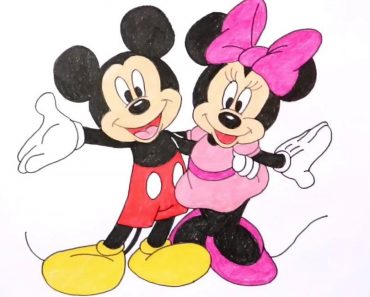 How To Draw Mickey And Minnie Step by Step