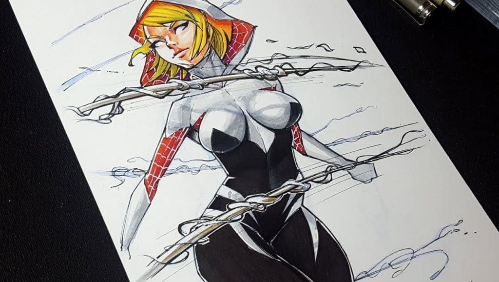 How To Draw Spider Gwen