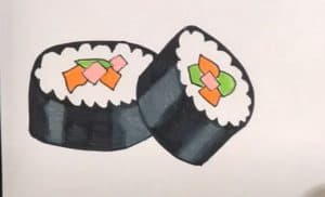 How To Draw Sushi