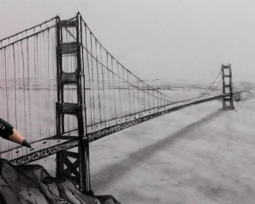 How To Draw The Golden Gate Bridge  Step by Step
