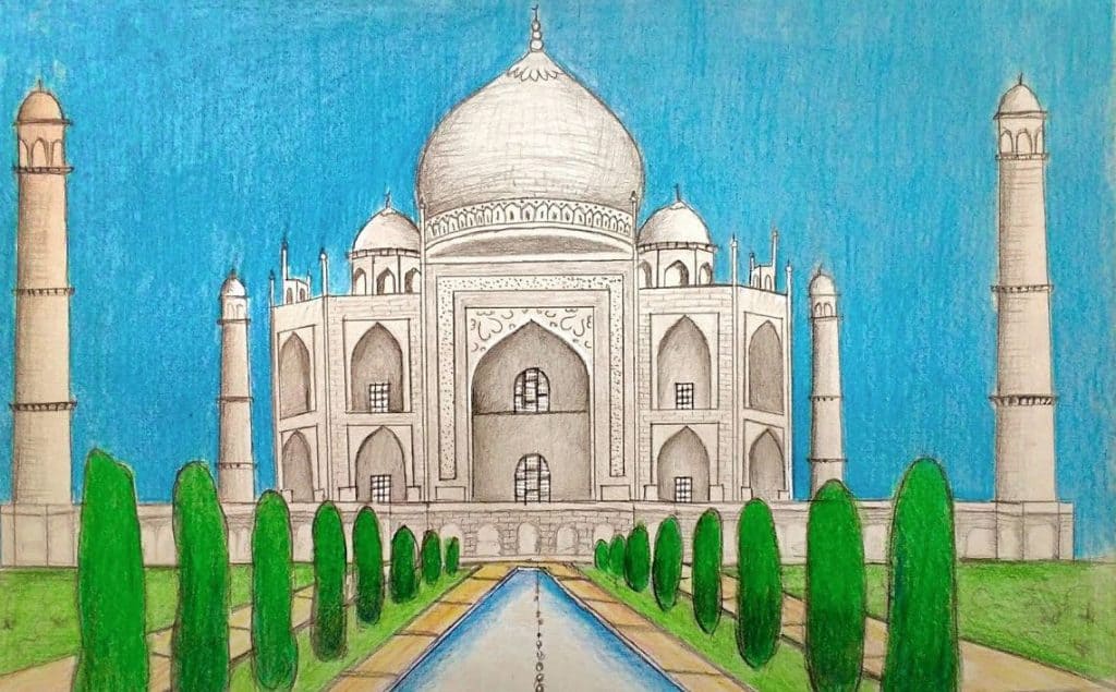 How To Draw The Taj Mahal