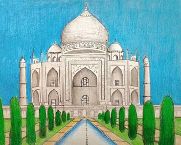 How To Draw The Taj Mahal Step by Step