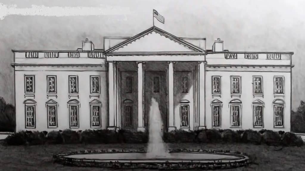 How To Draw The White House