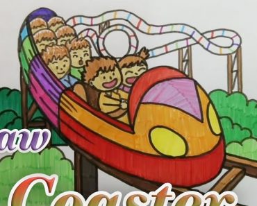 How to Draw A Roller Coaster Step by Step