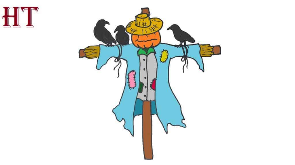 How to Draw A Scarecrow