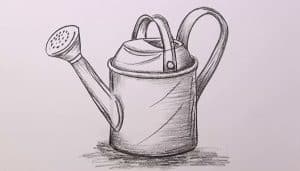How to Draw A Watering Can