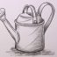 How to Draw A Watering Can Step by Step