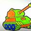 How to Draw A cartoon Tank Step by Step