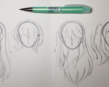 How to Draw Bangs Step By Step