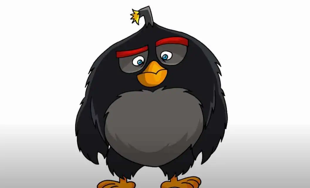 How to Draw Bomb from The Angry Birds Movie