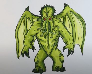 How to Draw Cthulhu Step by Step