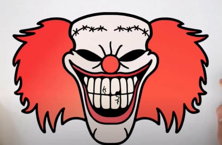 How to Draw Killer Clowns Step by Step