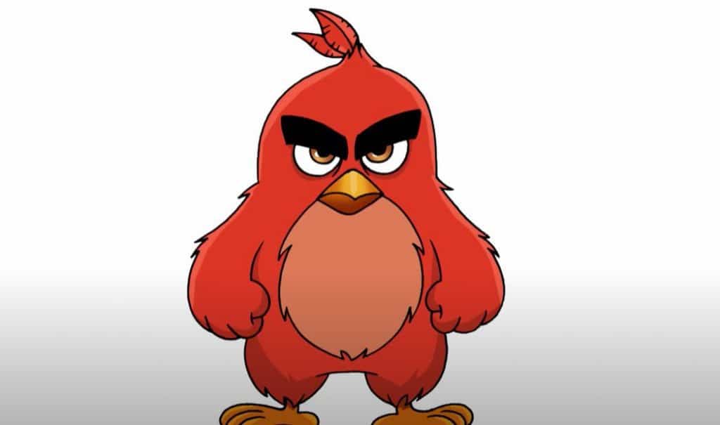 How to Draw Red from The Angry Birds Movie