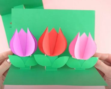 How to Make a Pop Up Flower Card Step by Step