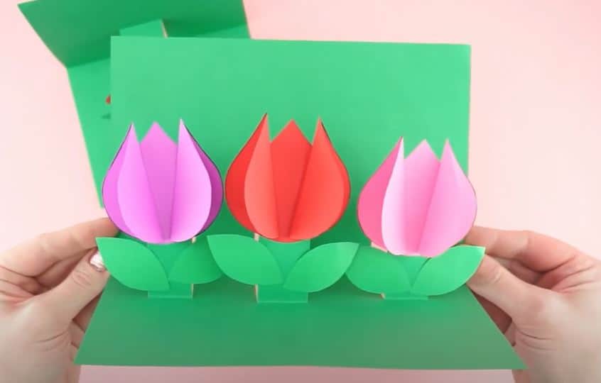 How to Make a Pop Up Flower Card Step by Step