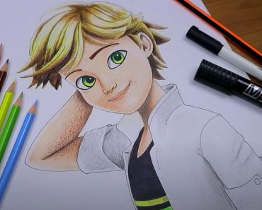 How to draw Adrien Agreste from Miraculous ladybug