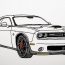 How to draw a Car || Dodge Charger Drawing