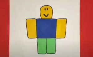 How to draw a Roblox Noob