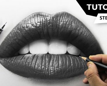 How to draw realistic Lips with Pencil