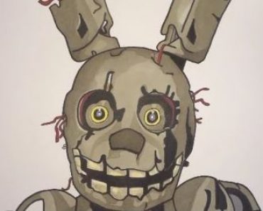 How To Draw Springtrap From Five Nights At Freddy’s 3
