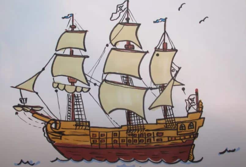 Pirate Ship Vector Art & Graphics | freevector.com