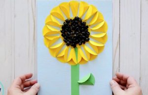 Folded Paper Sunflower Craft