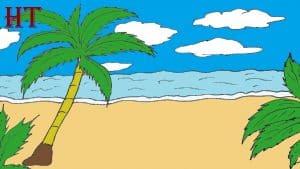 How To Draw A Beach Scene