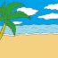 How To Draw A Beach Scene Step by Step || Scenery Drawing