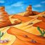How To Draw A Desert Scene Step by Step