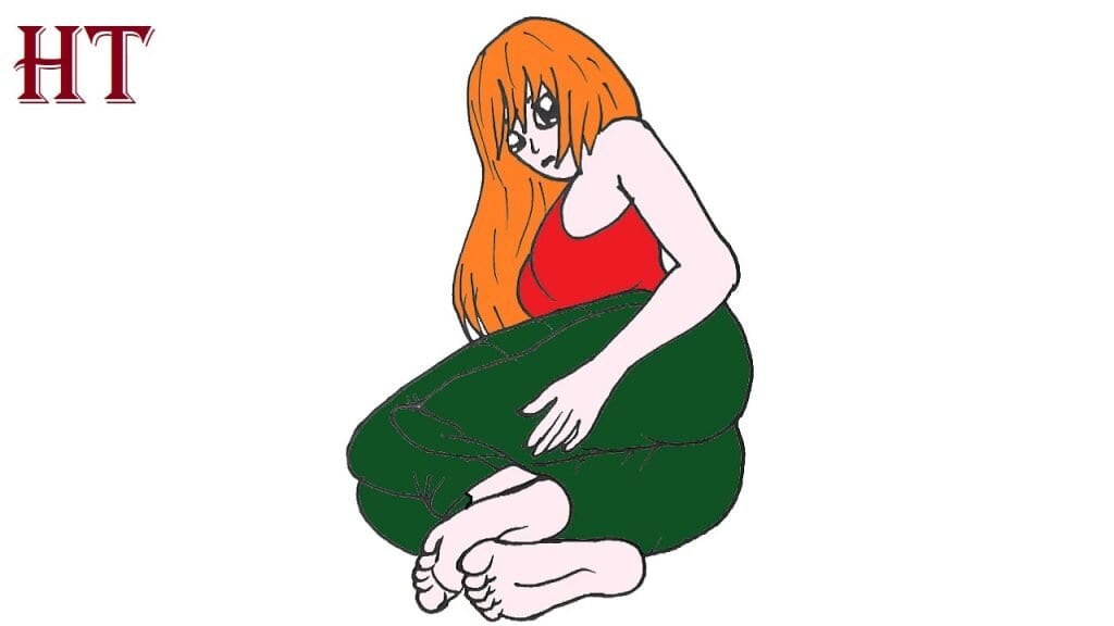 How To Draw A Girl Laying Down