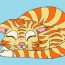 How To Draw A Sleeping Cat Step by Step