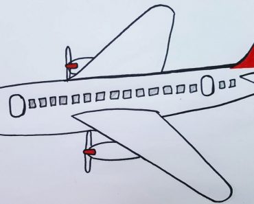 How To Draw An Aeroplane Step by Step