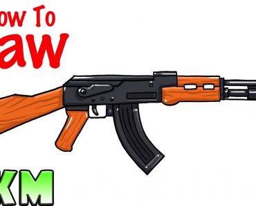 How To Draw An Assault Rifle Step by Step