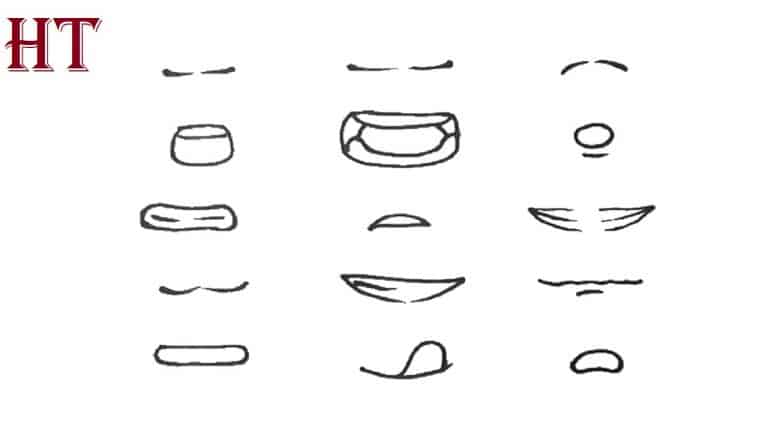 How To Draw Anime Mouths Step By Step 0826