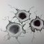 How To Draw Bullet Holes Step by Step