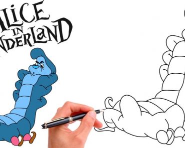 How To Draw Caterpillar from Alice in Wonderland