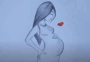How To Draw Pregnant Women