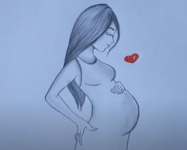 How To Draw Pregnant Women Step by Step